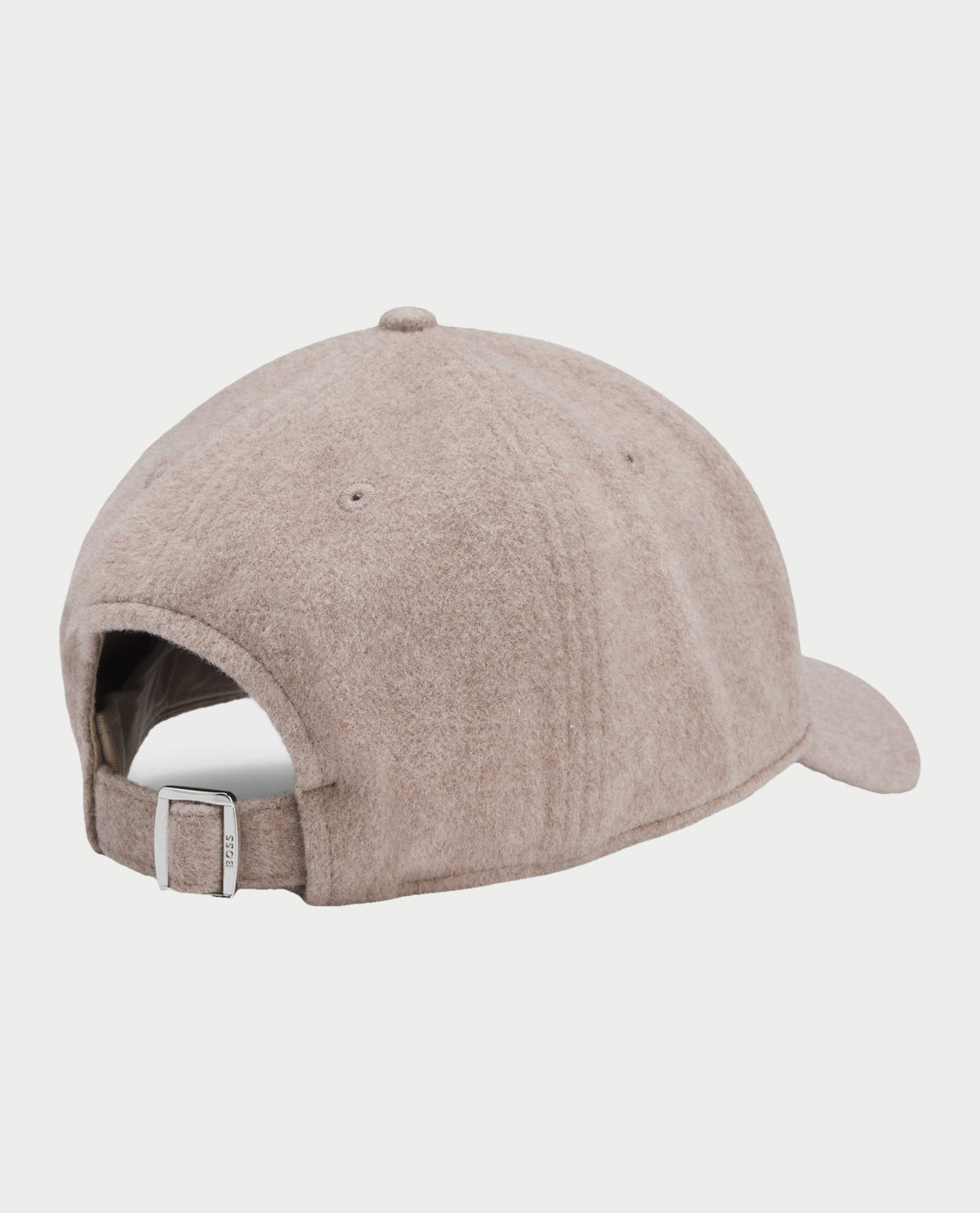 Cappellino uomo Boss in misto lana e seta con logo in metallo<BR/> 