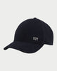 Boss men's wool-silk blend cap with metal logo
