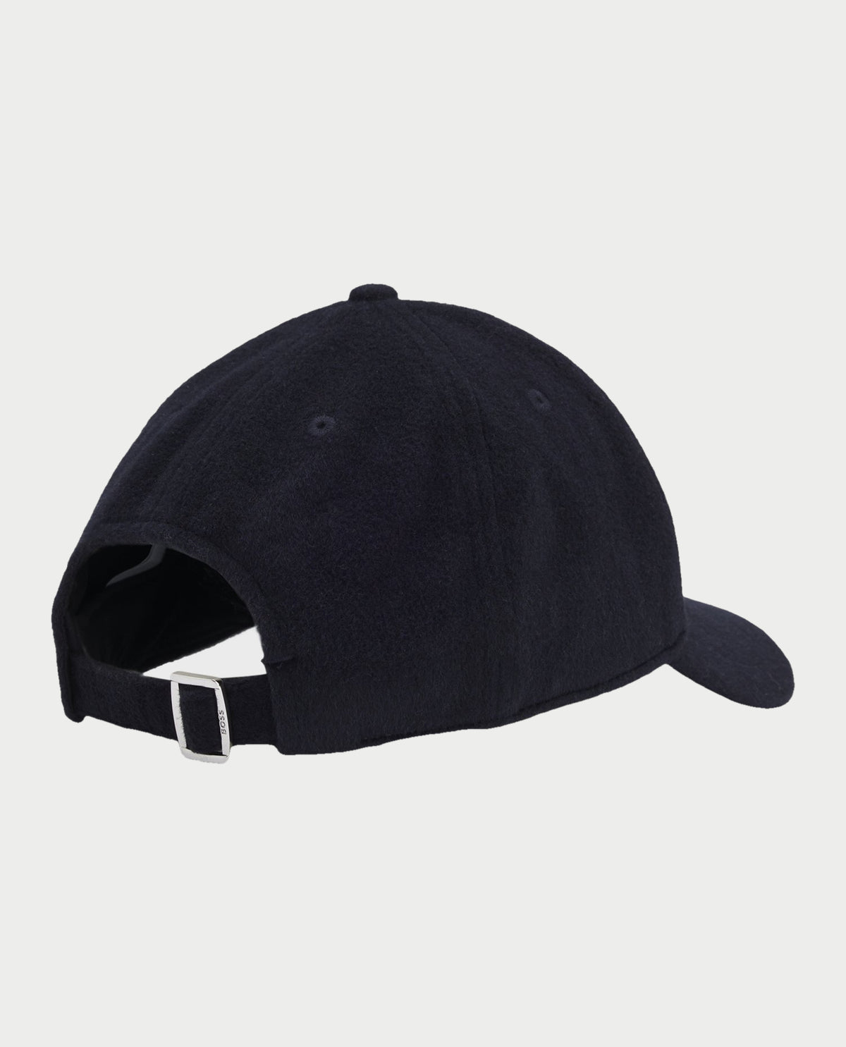 Cappellino uomo Boss in misto lana e seta con logo in metallo<BR/> 