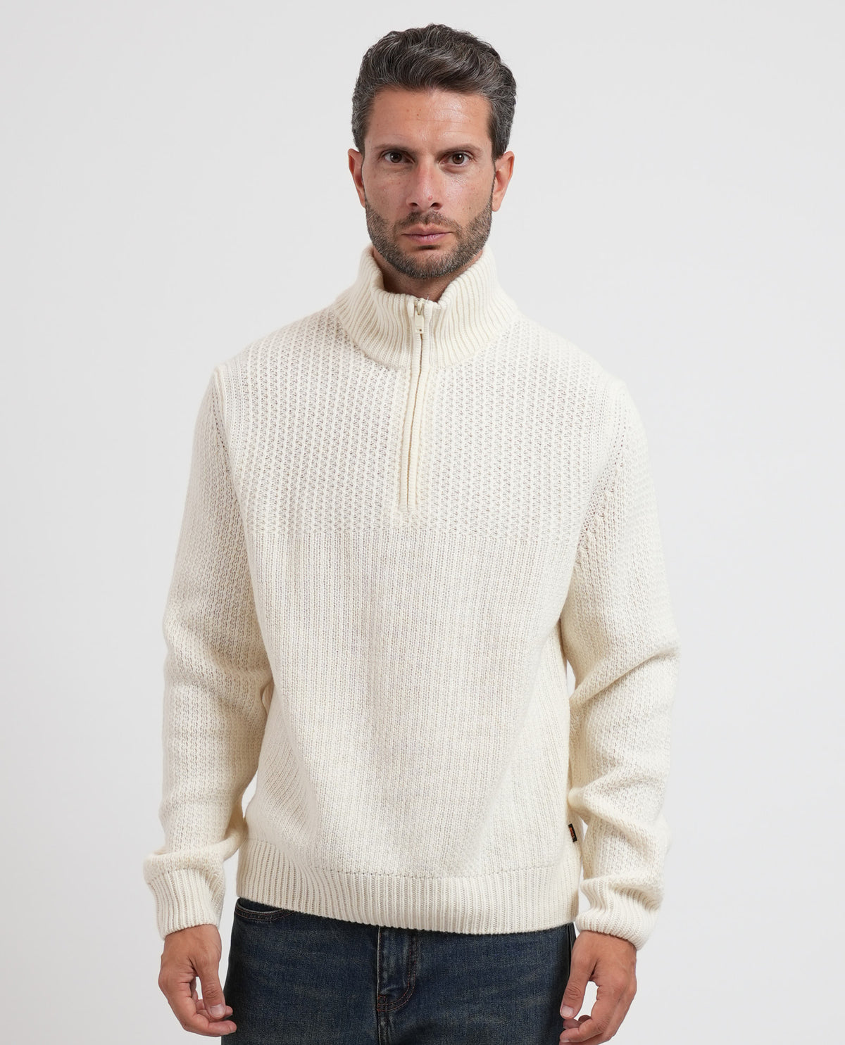 Maglione uomo Boss a mezza zip 