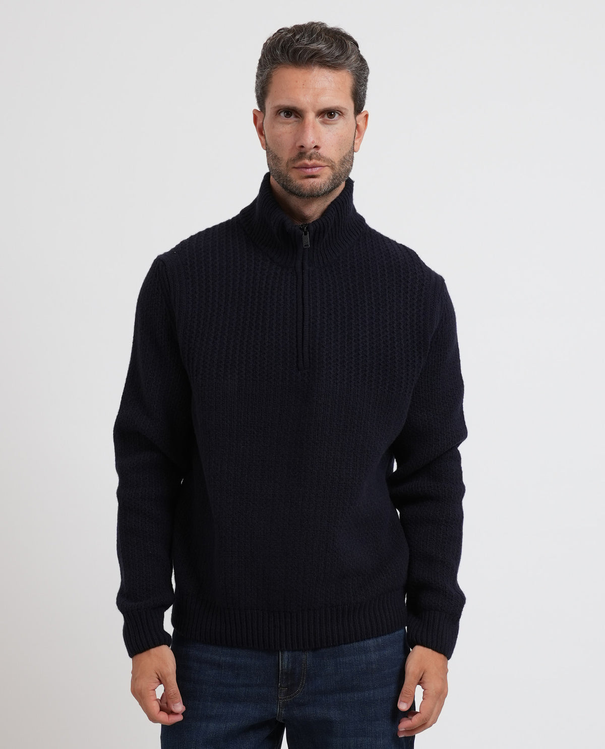 Maglione uomo Boss a mezza zip 