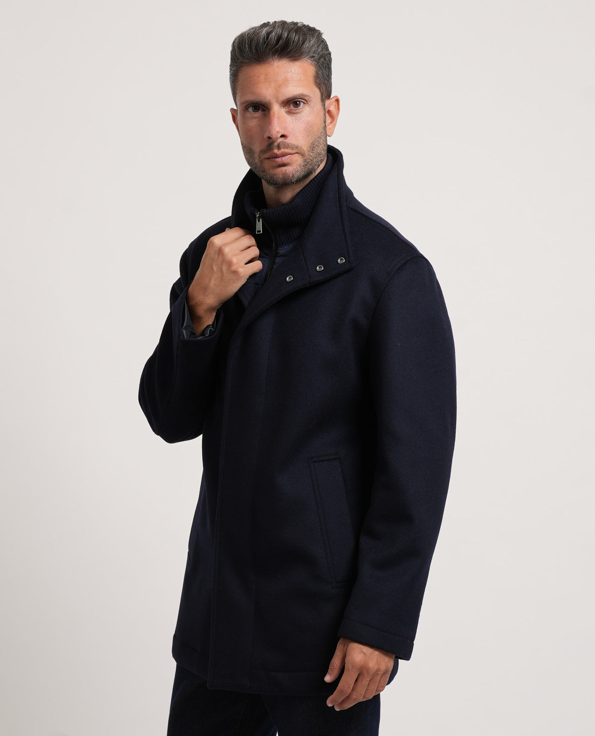 Cappotto formale Boss uomo in tessuto italiano 