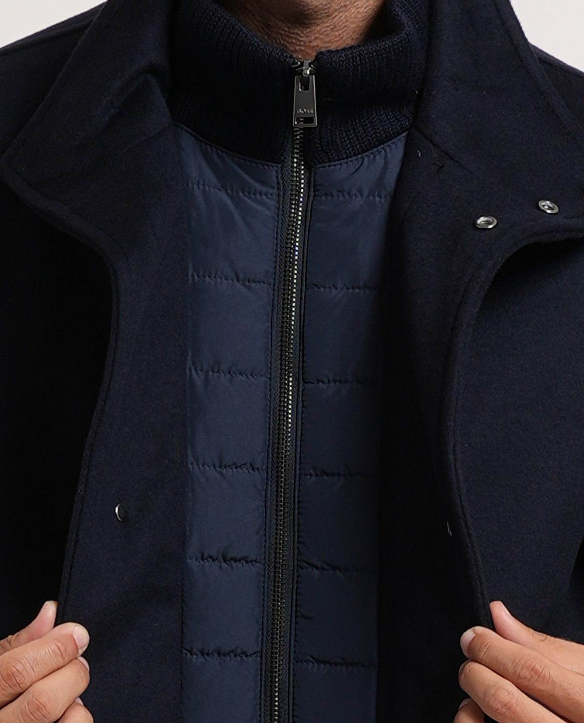 Cappotto formale Boss uomo in tessuto italiano 