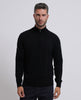 Boss men's virgin wool turtleneck sweater