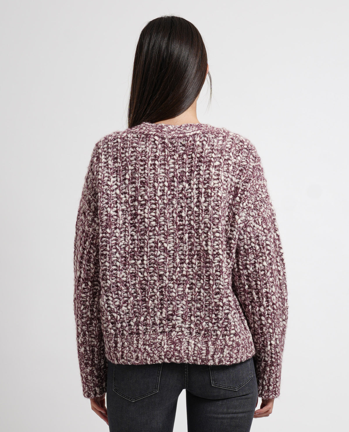 Maglione donna Boss con bottoni e ampia scollatura 