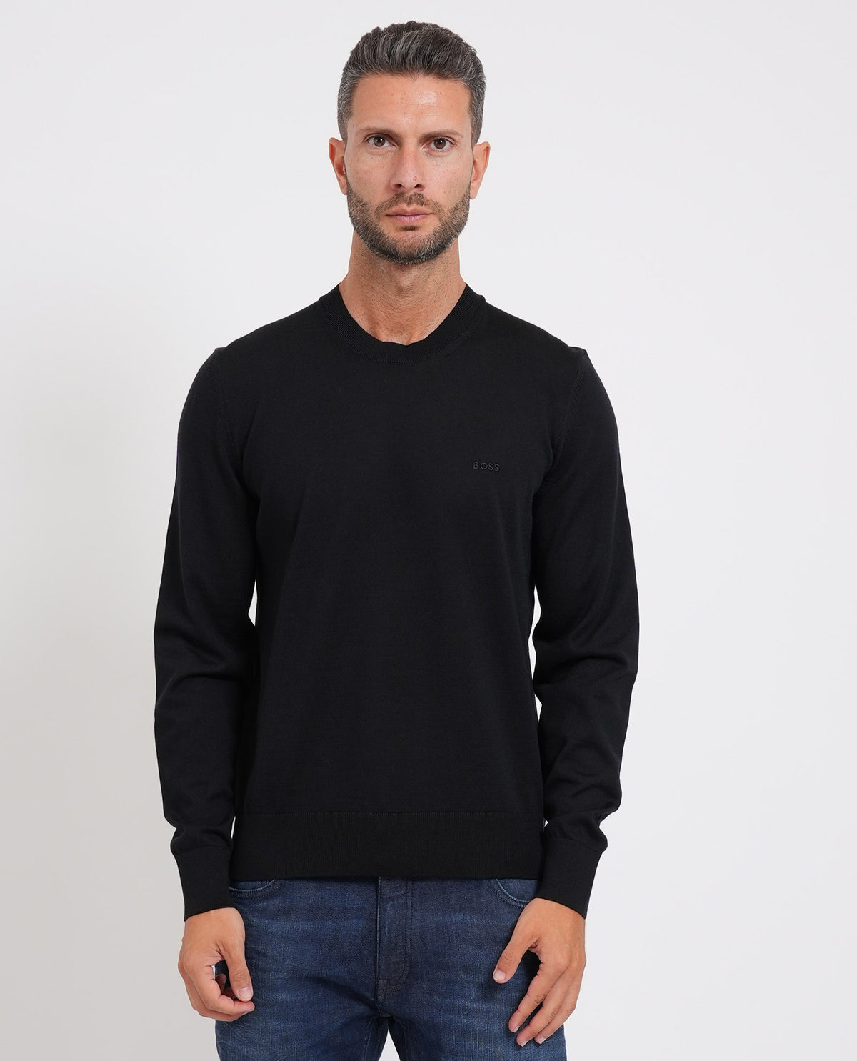 Maglione uomo Boss in lana vergine 