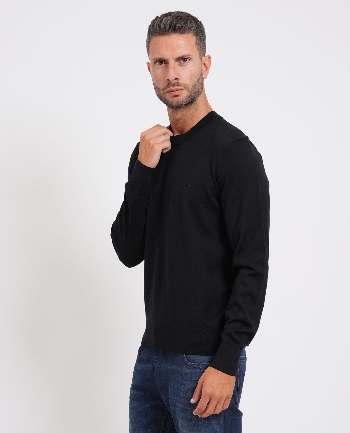 Maglione uomo Boss in lana vergine 