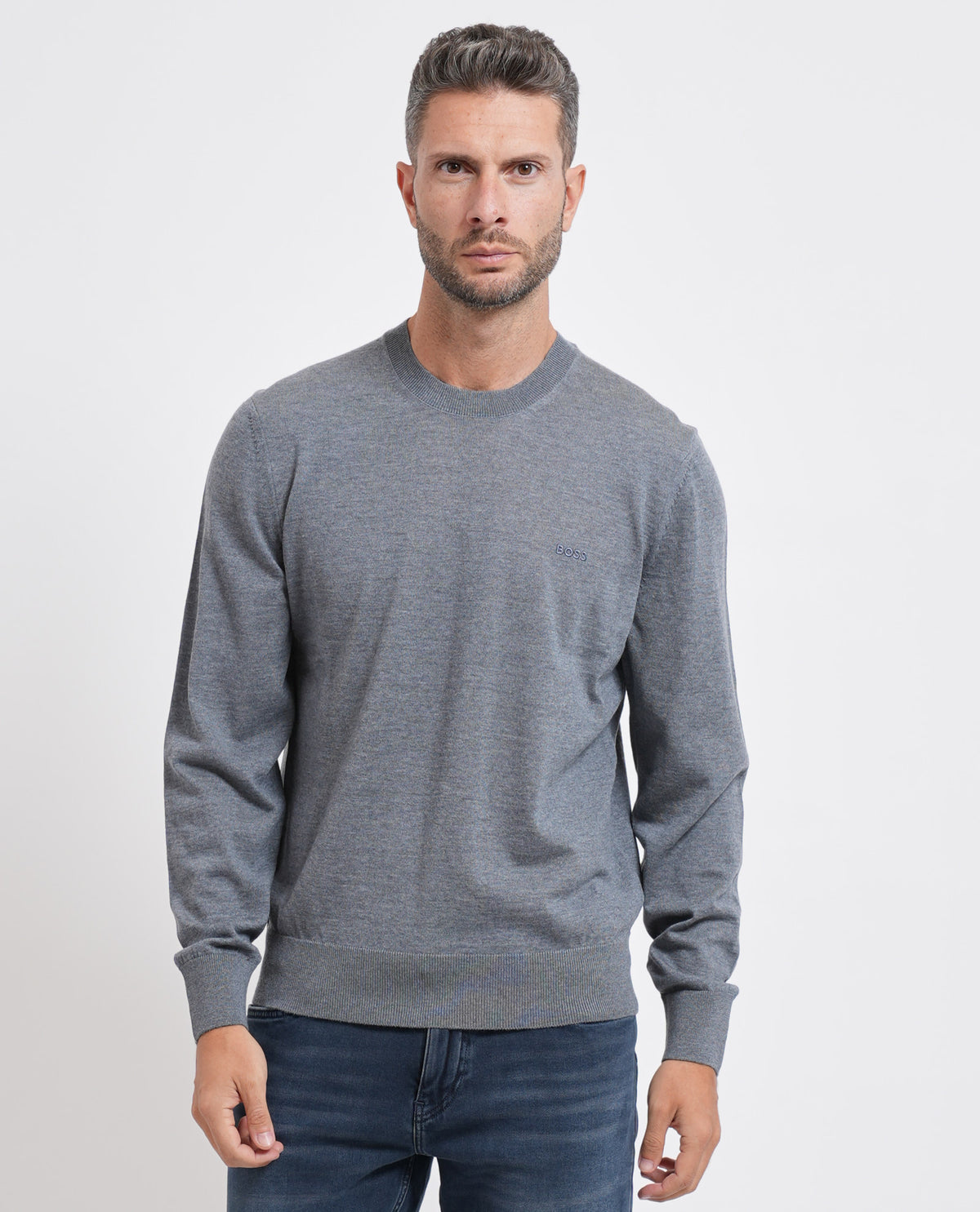 Maglione uomo Boss in lana vergine 