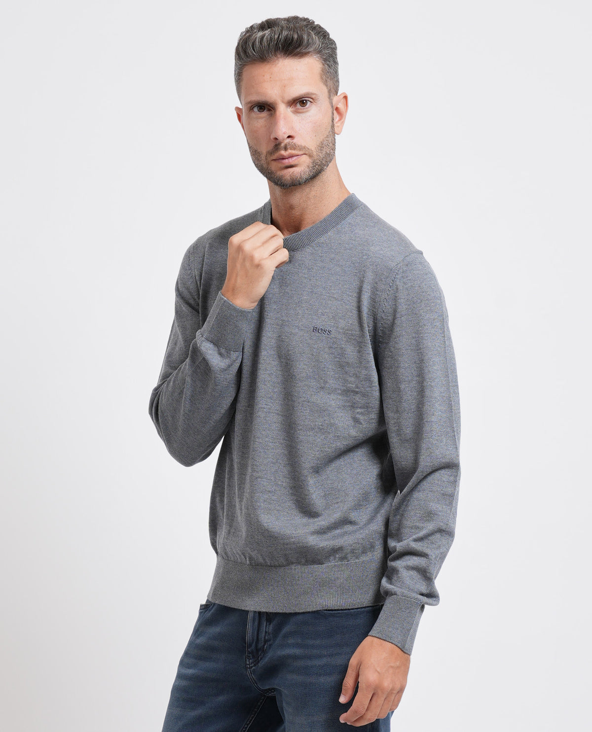 Maglione uomo Boss in lana vergine 