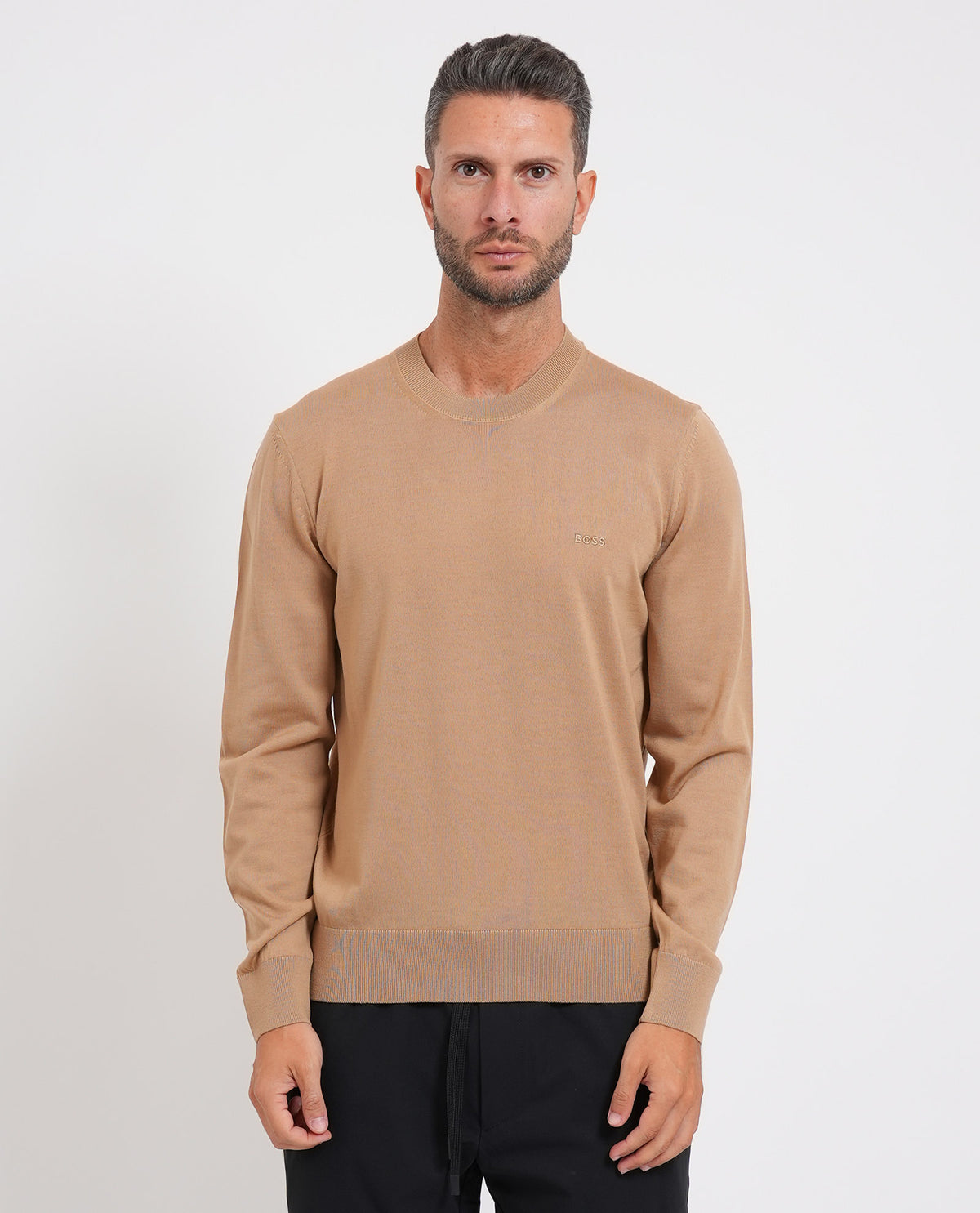 Maglione uomo Boss in lana vergine 