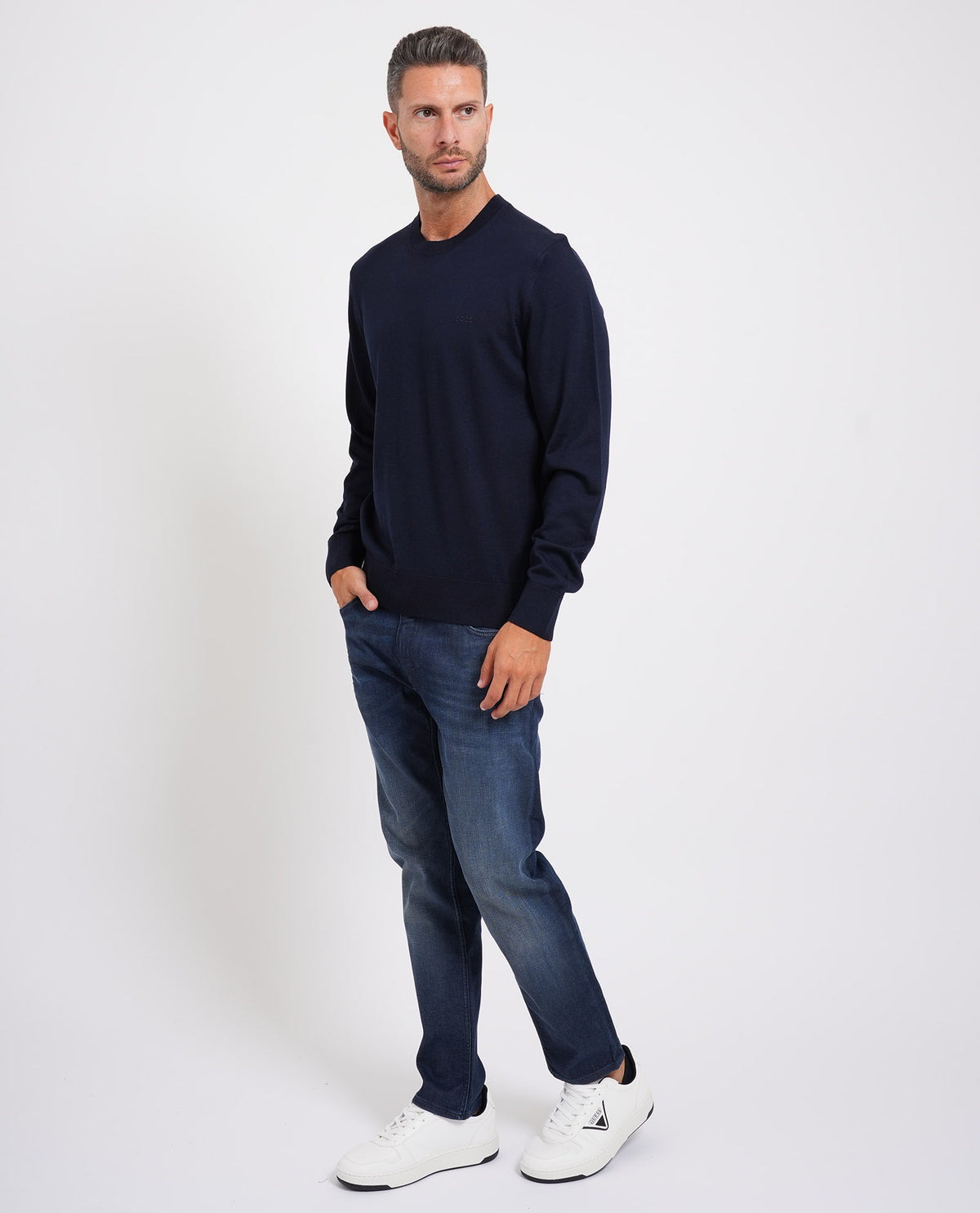 Maglione uomo Boss in lana vergine 