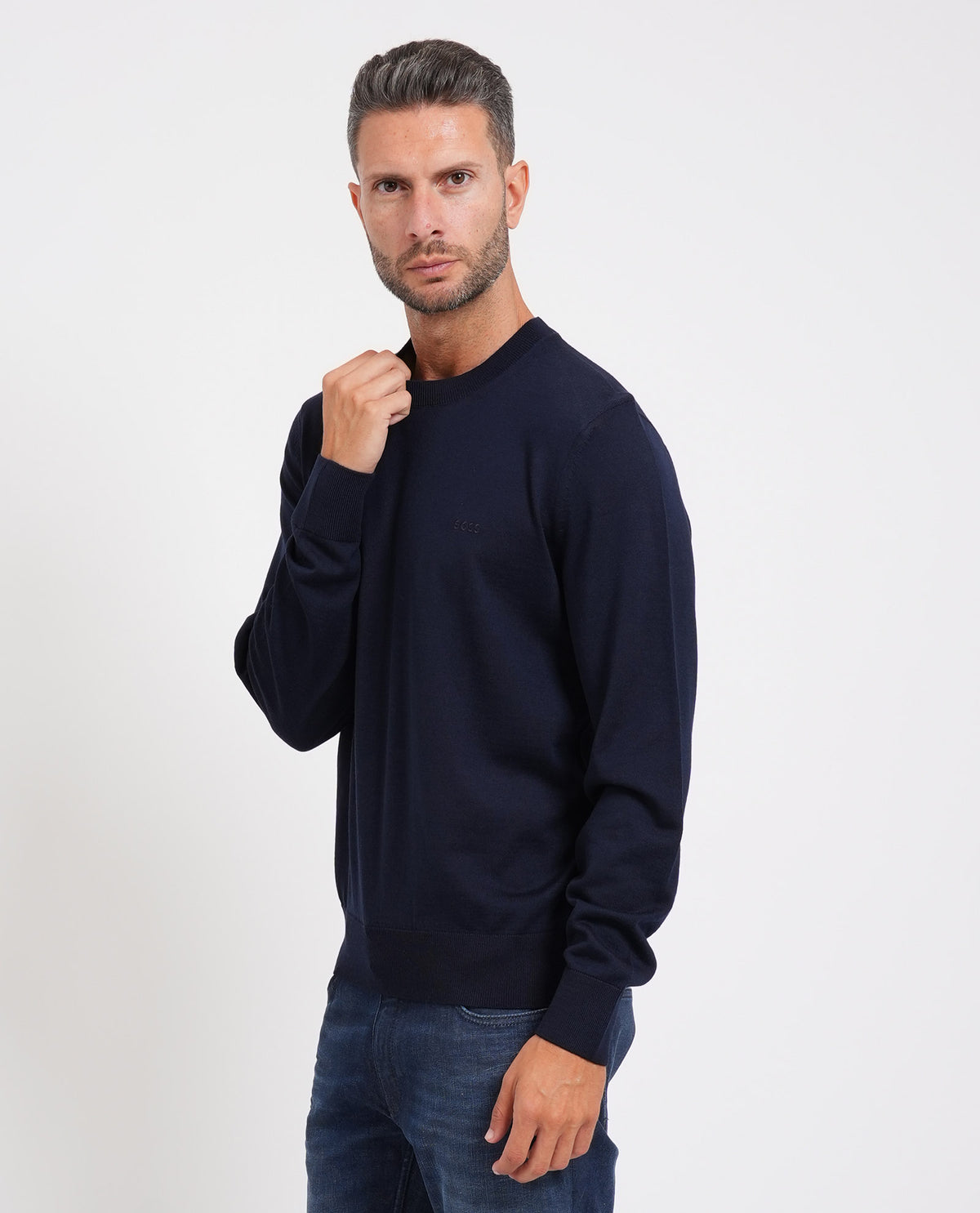 Maglione uomo Boss in lana vergine 