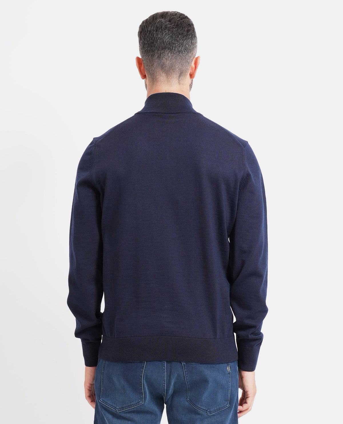 Cardigan uomo Boss fullzip e con logo ricamato 