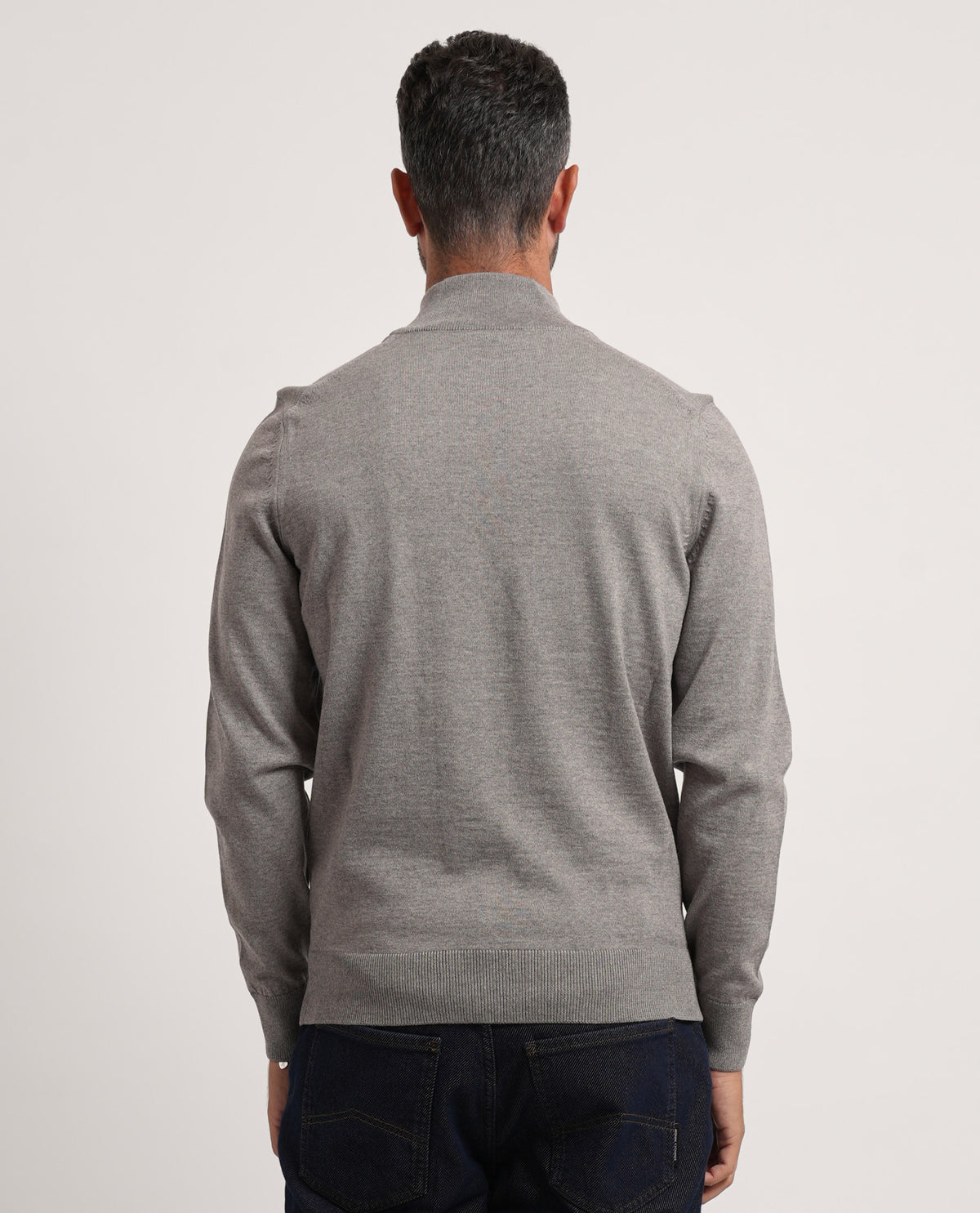 Maglione uomo Boss in lana con mezza zip 