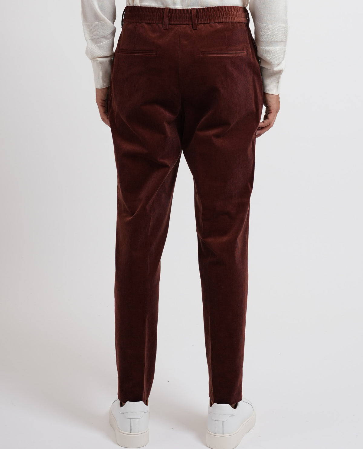 Pantaloni affusolati uomo Boss in velluto 