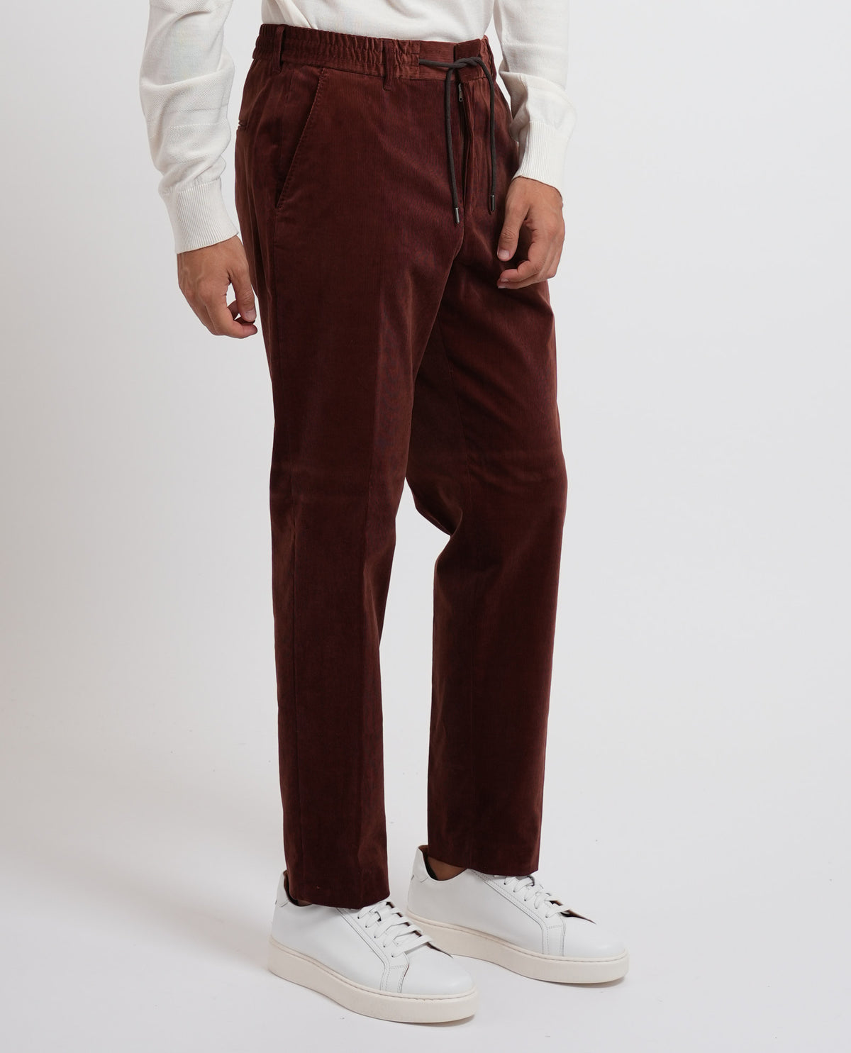 Pantaloni affusolati uomo Boss in velluto 