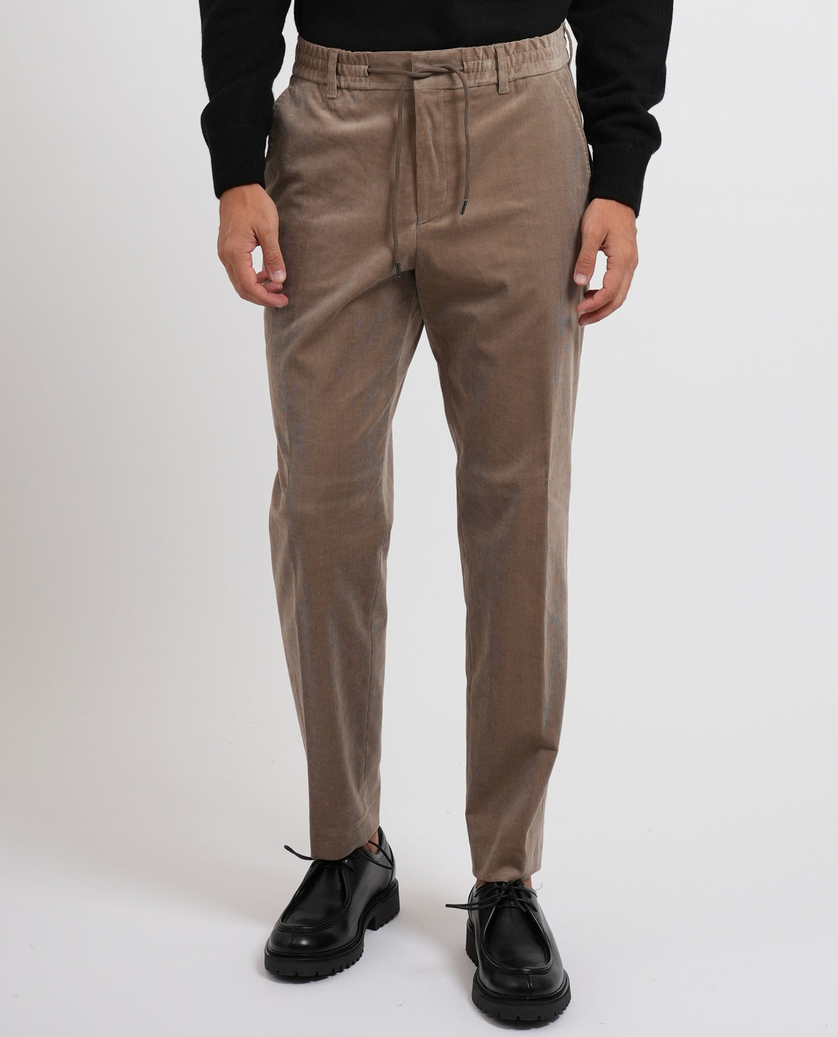 Pantaloni affusolati uomo Boss in velluto 