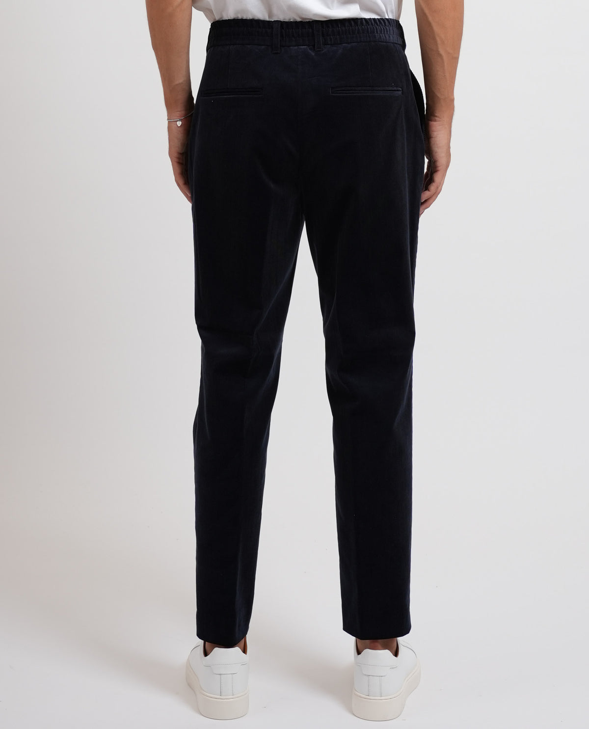 Pantaloni affusolati uomo Boss in velluto 