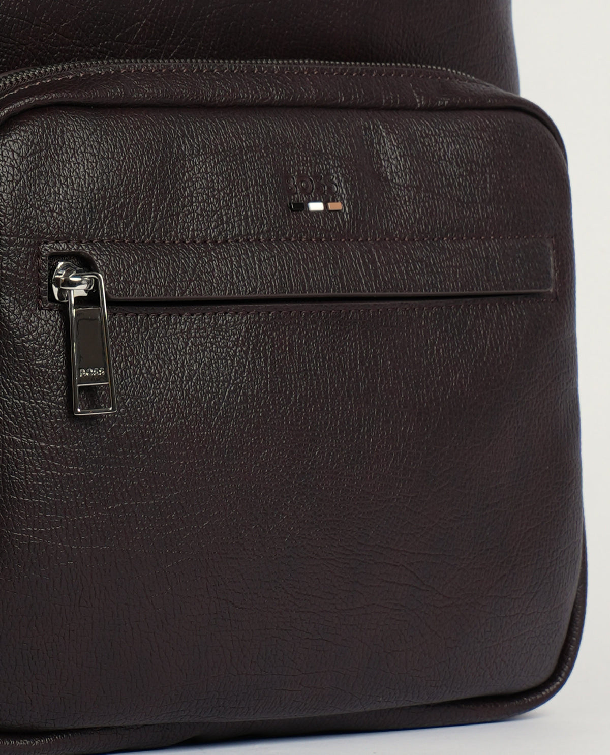 Zaino uomo Boss con logo e tasca frontale 
