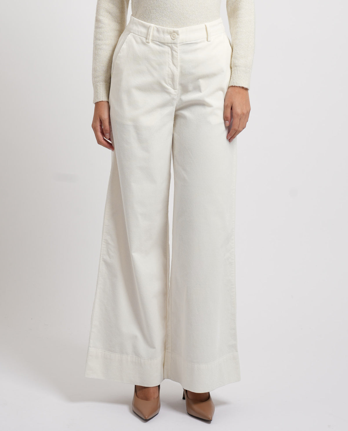 Pantaloni donna Boss a gamba larga 