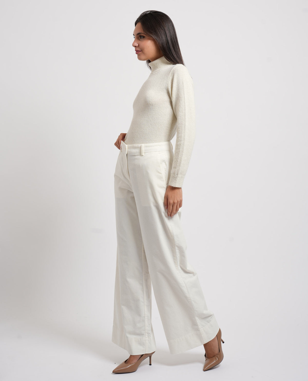 Pantaloni donna Boss a gamba larga 