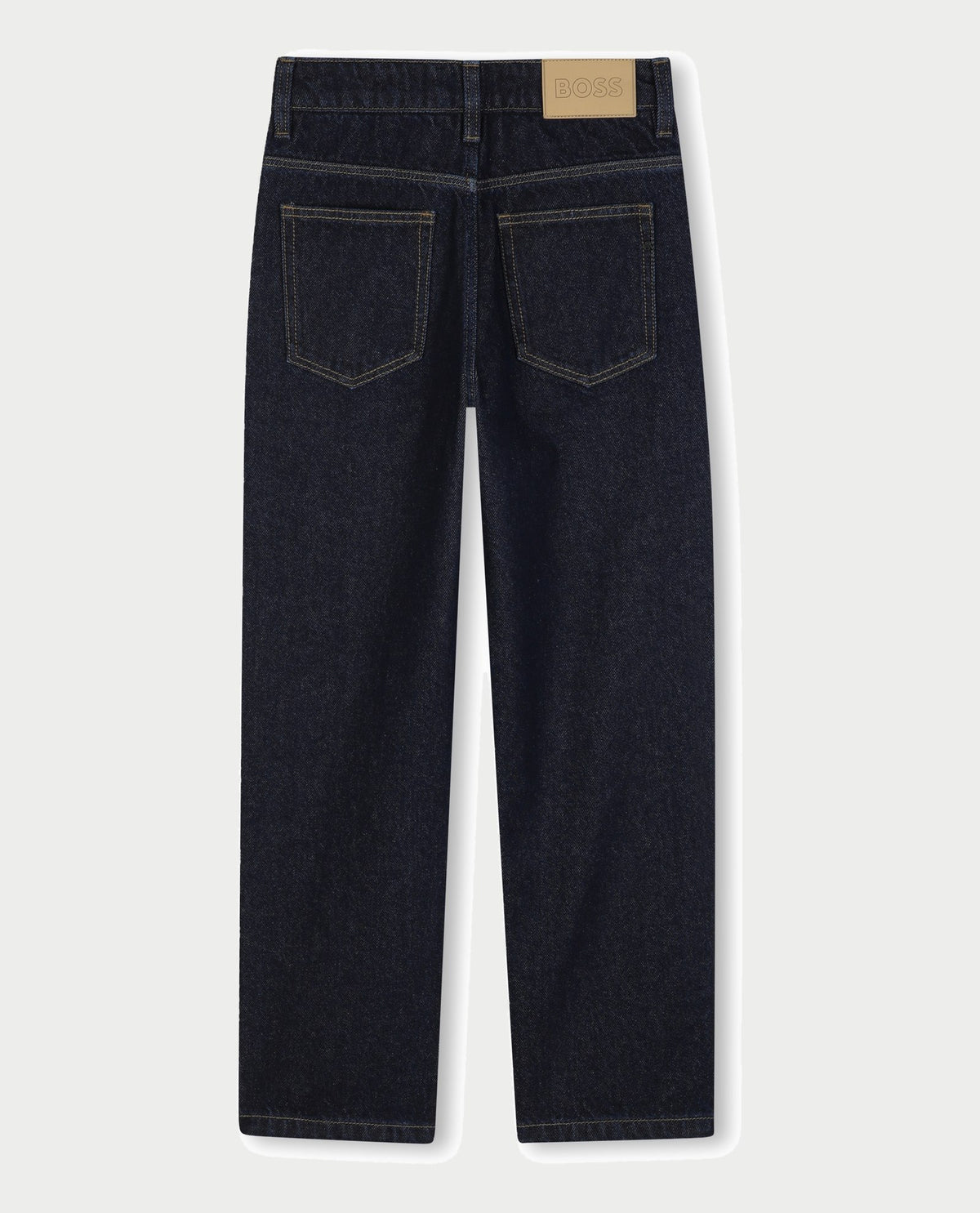 Jeans bambino Boss a 5 tasche in lavaggio scuro 