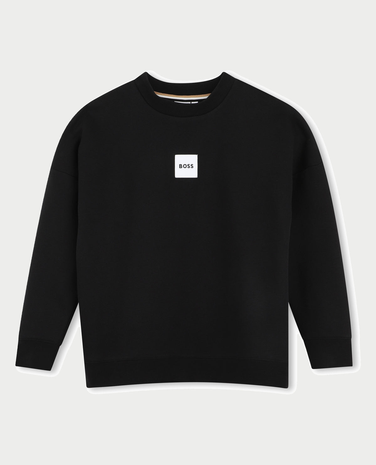 Pullover Boss bambino con etichetta logata 