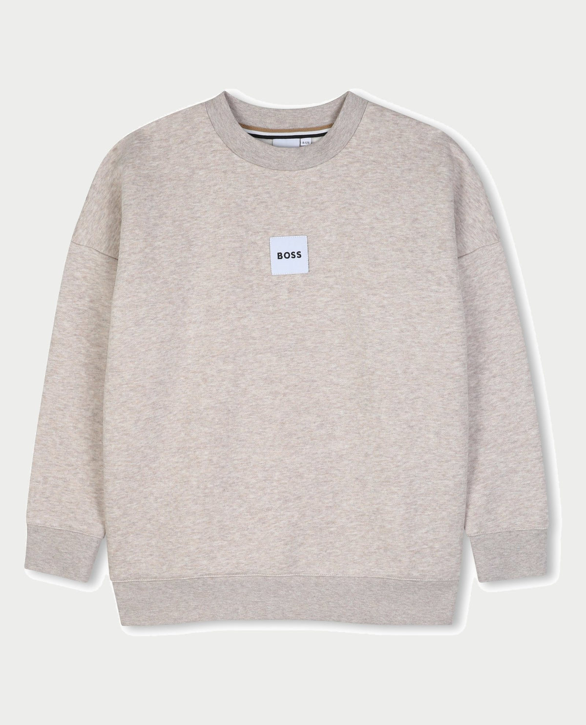 Pullover Boss bambino con etichetta logata 