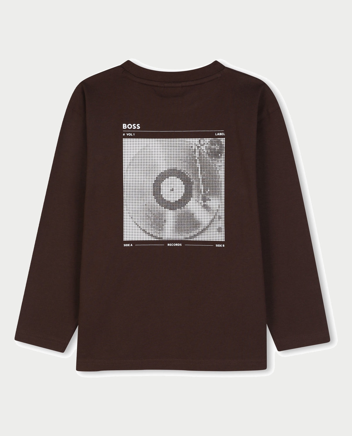 Maglia a maniche lunge Boss bambino con stampa sul retro 