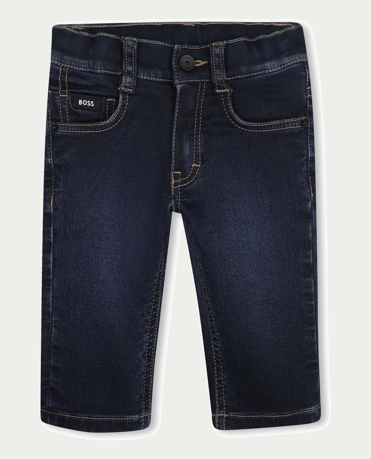 Jeans bambino Boss in lavaggio scuro 
