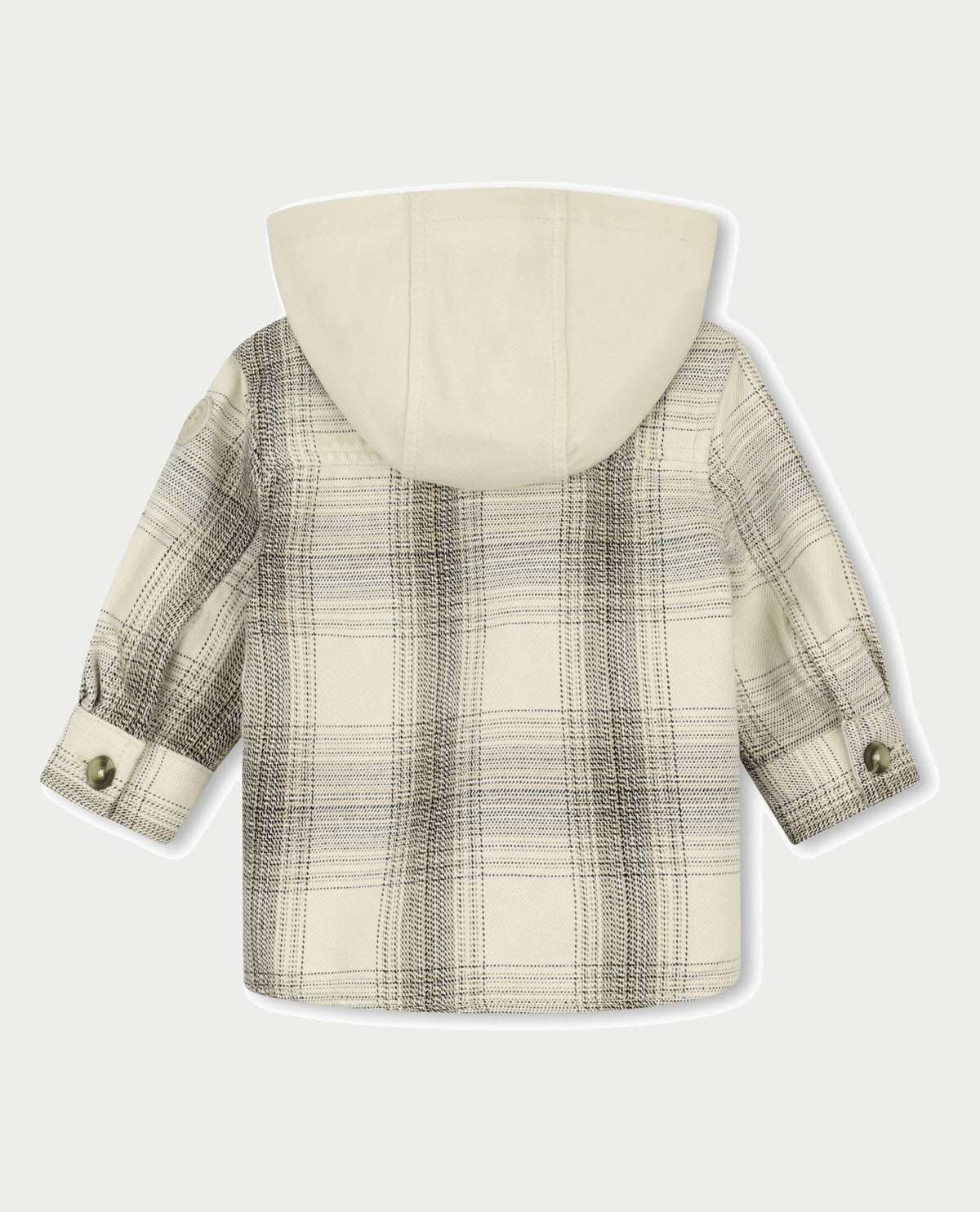 Camicia bambino Boss a scacchi con cappuccio 