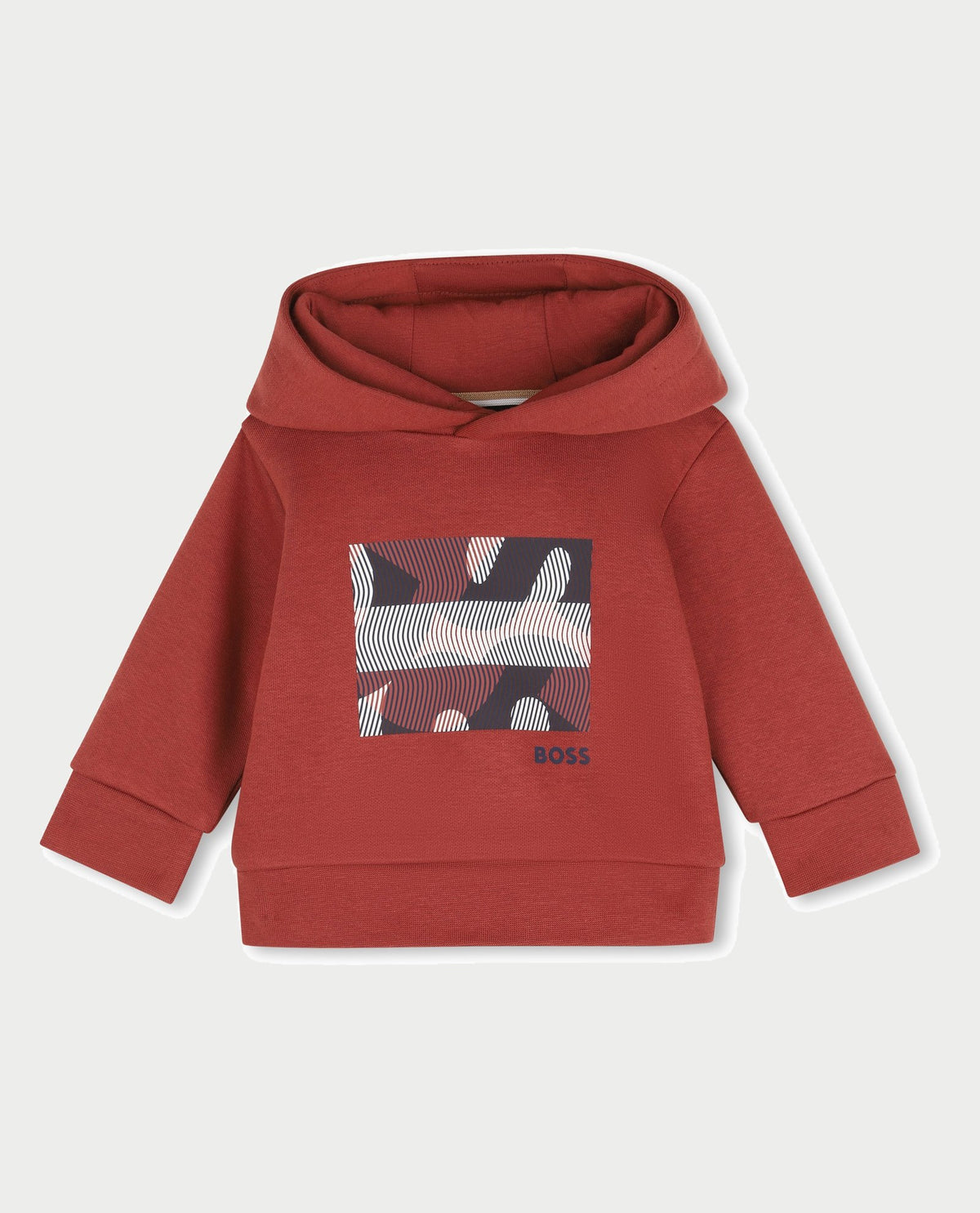 Felpa bambino Boss con cappuccio e logo 