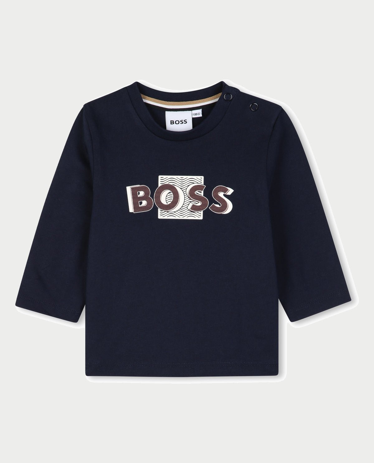 Maglia a maniche lunghe Boss bambino con bottoni 