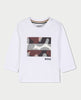 Maglia a maniche lunghe Boss bambino con bottoni