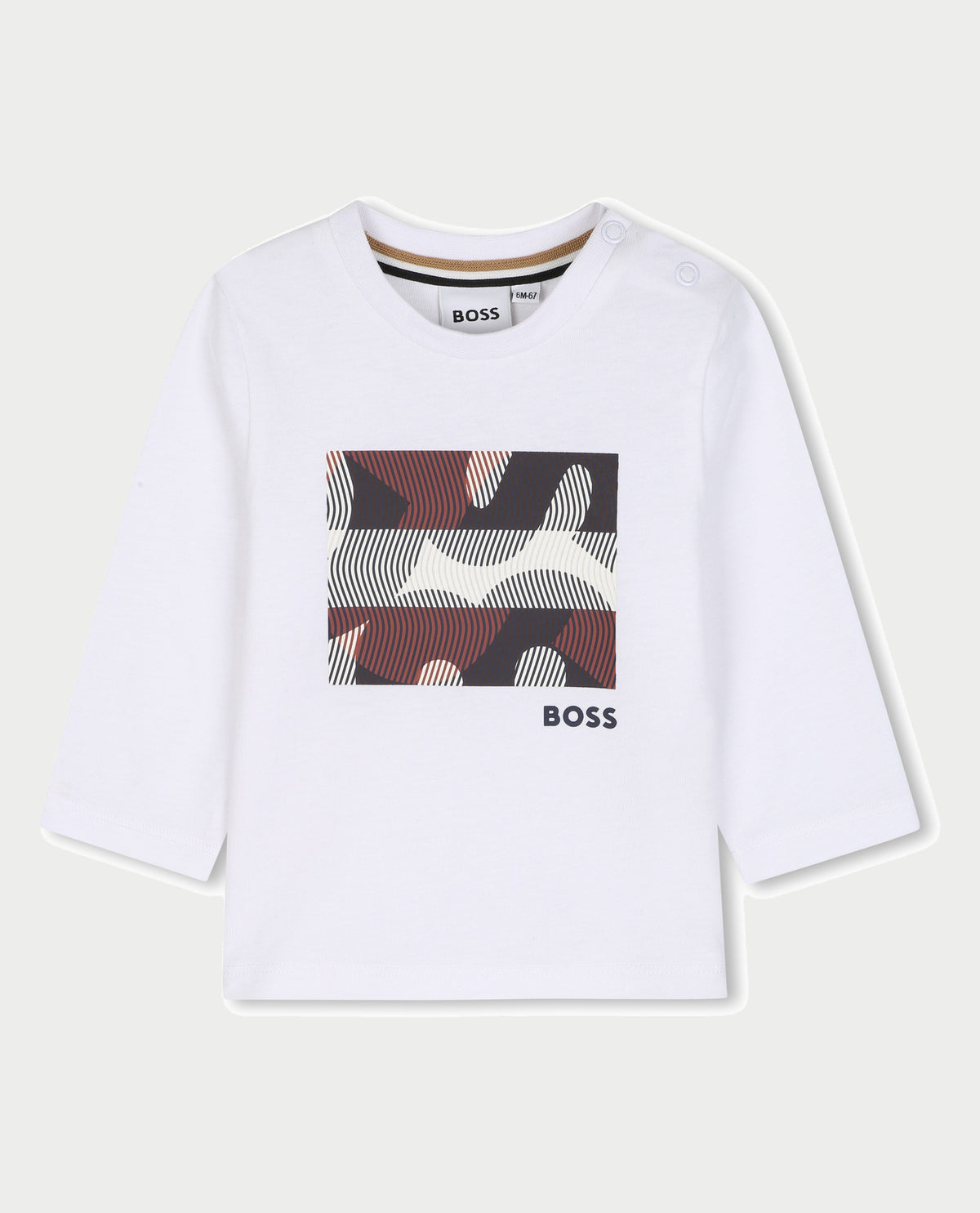 Maglia a maniche lunghe Boss bambino con bottoni 