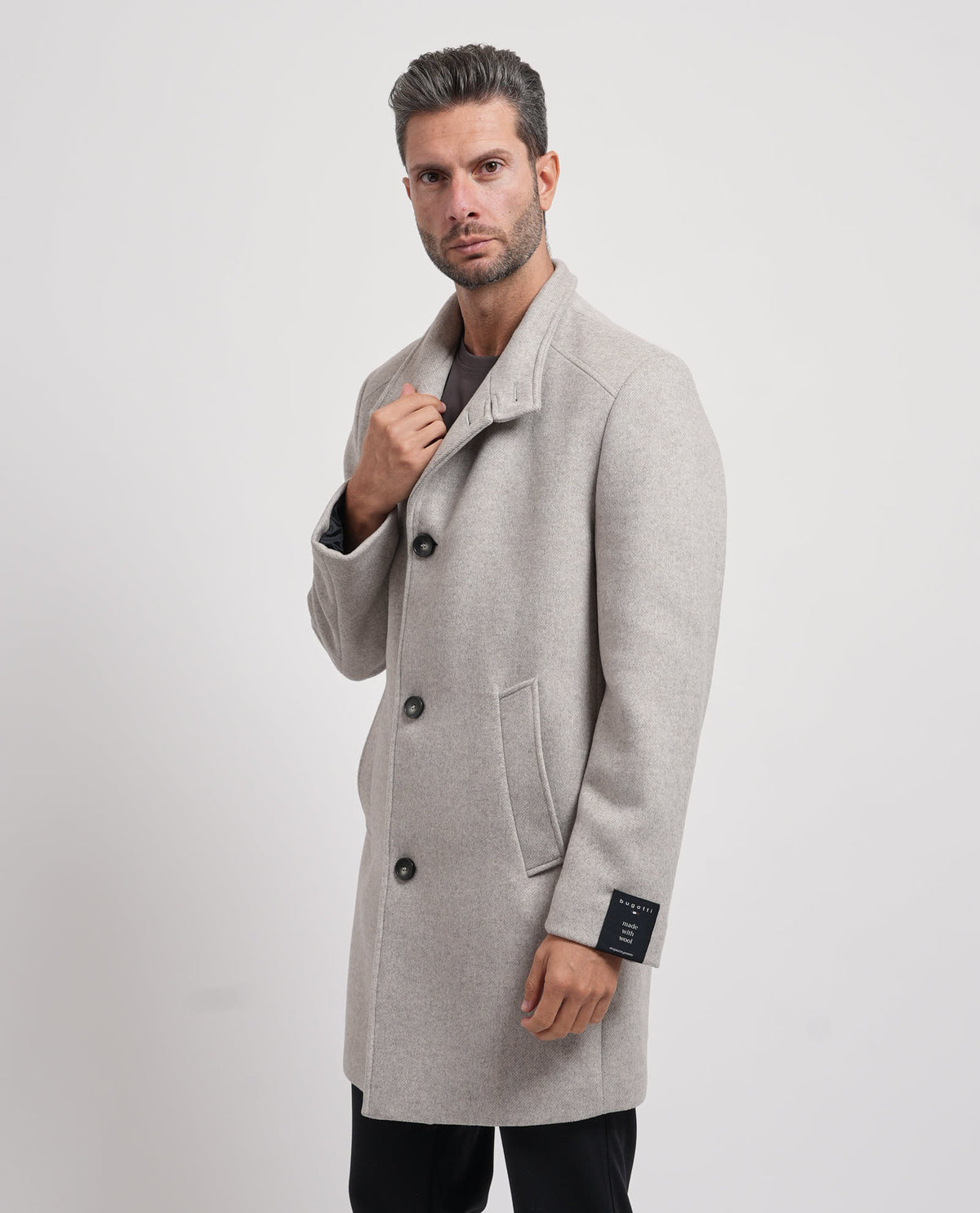Cappotto uomo Bugatti in misto lana 