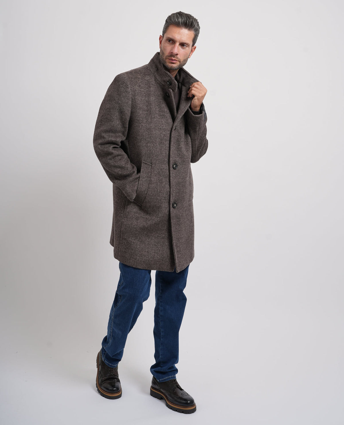 Cappotto uomo Bugatti in misto lana 