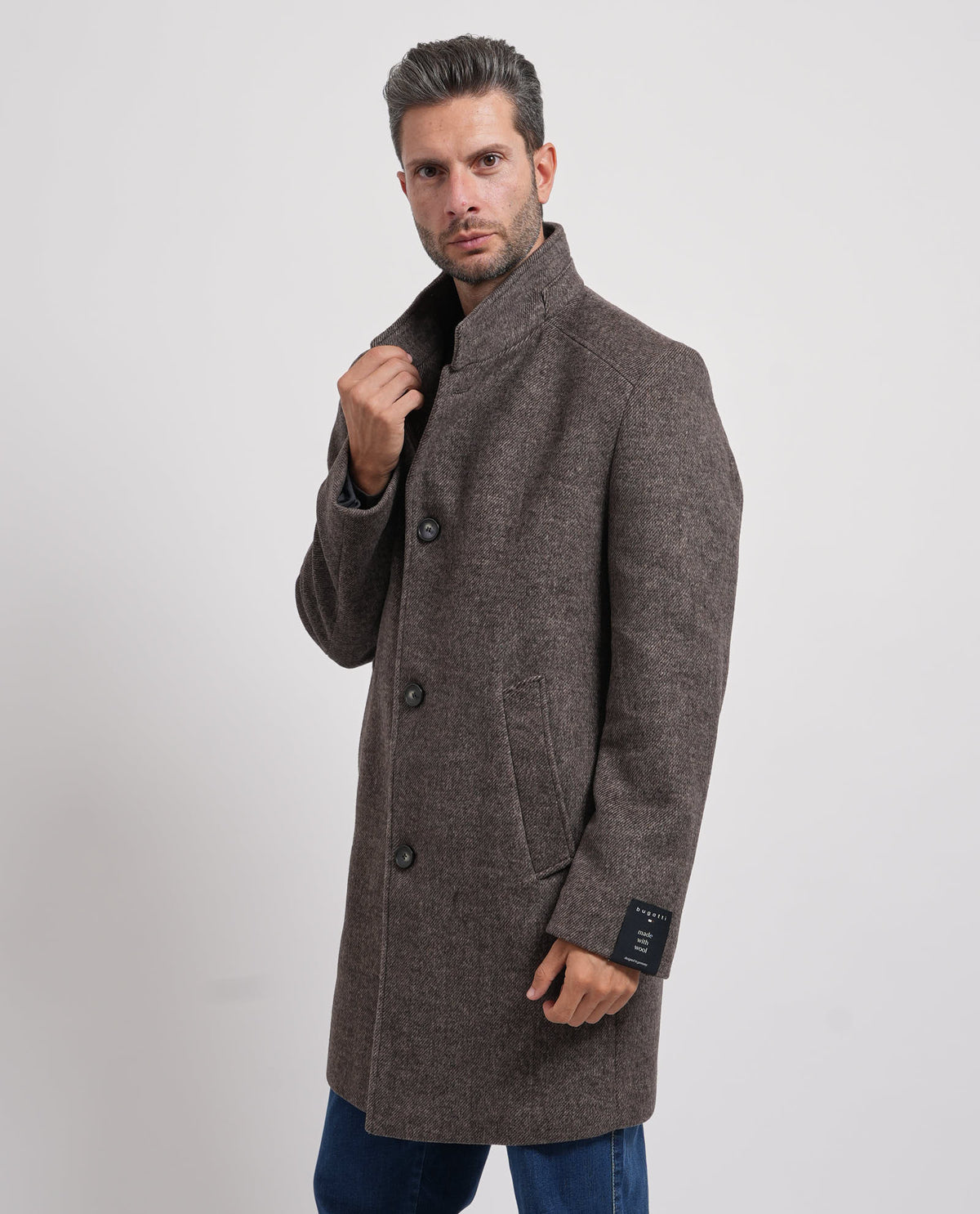 Cappotto uomo Bugatti in misto lana 
