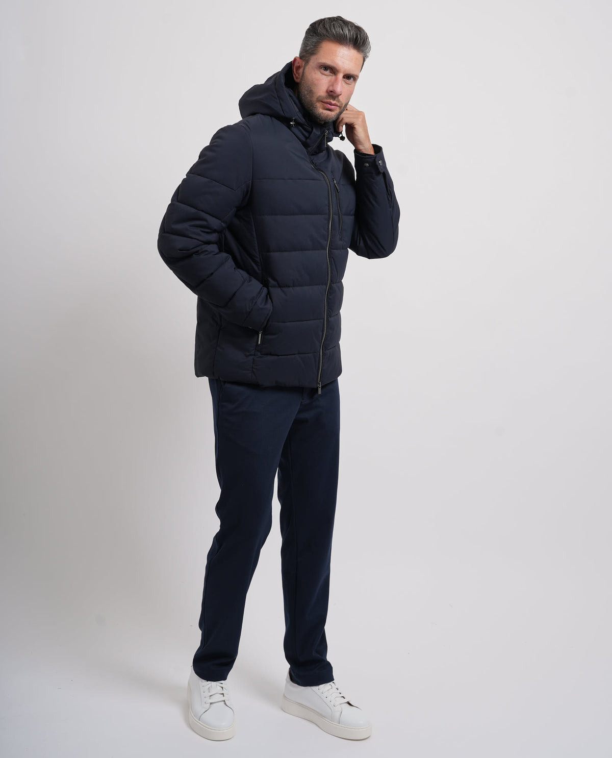 Giubbotto trapuntato uomo Bugatti con cappuccio 