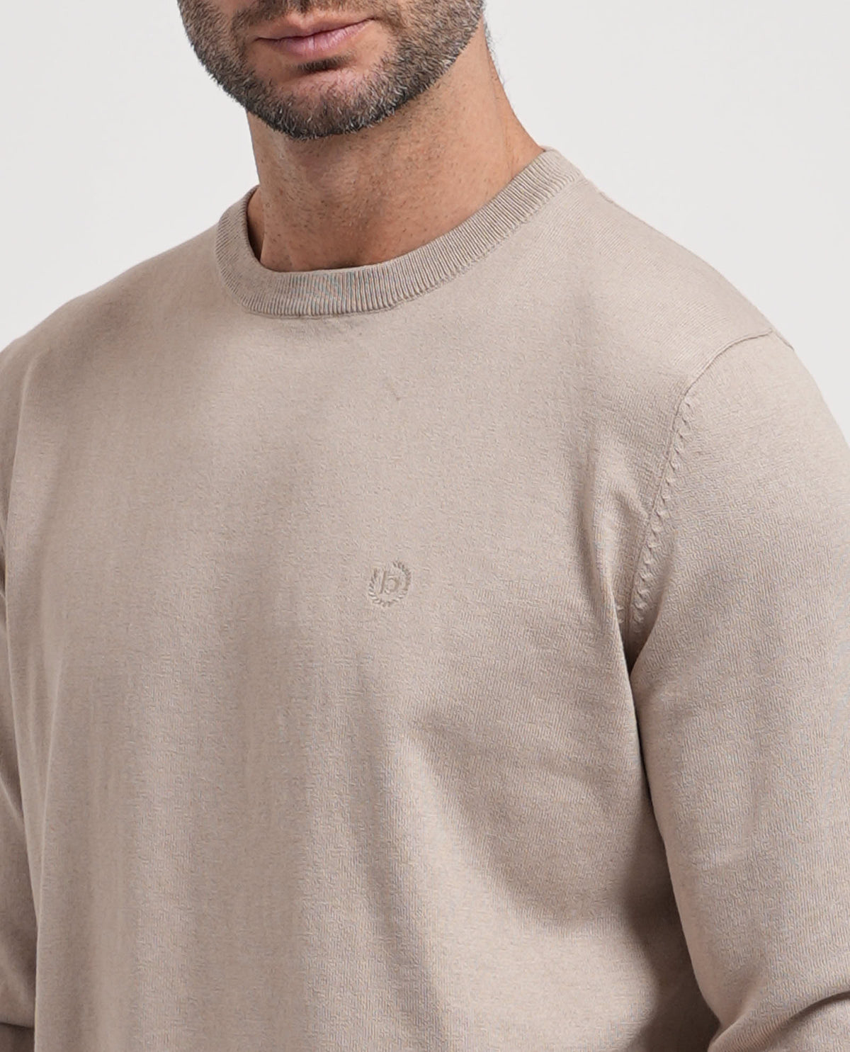 Maglione giorocollo uomo Bugatti in misto cashmere 