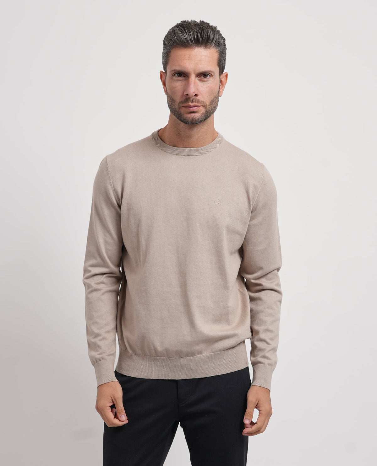 Maglione giorocollo uomo Bugatti in misto cashmere 