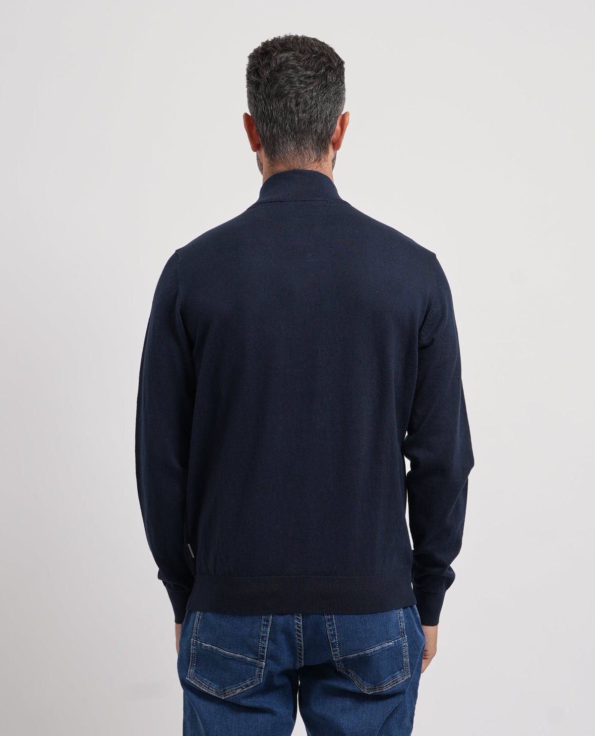 Maglione uomo Bugatti fullzip in cotone e cashmare 