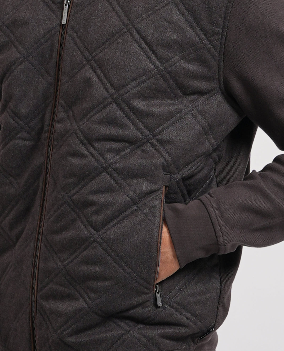 Maglione uomo Bugatti con pannello trapuntato 