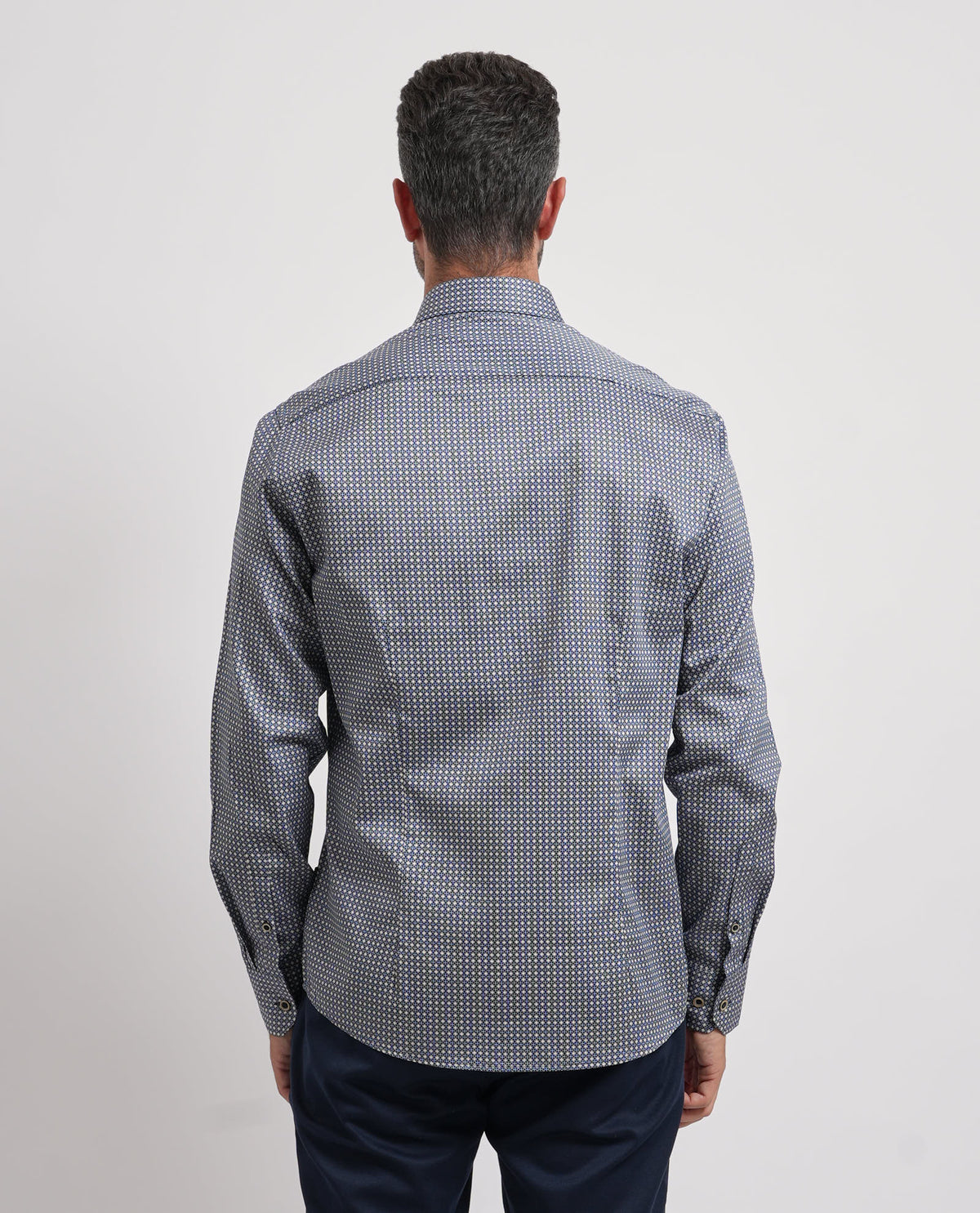 Camicia uomo Bugatti con micro motivo 