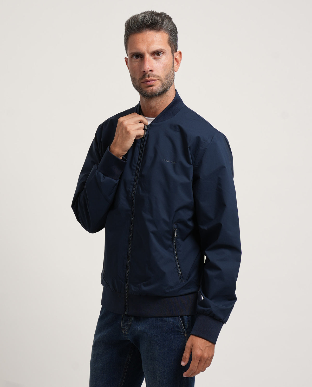 Giubbotto bomber Calvin Klein uomo opaco 