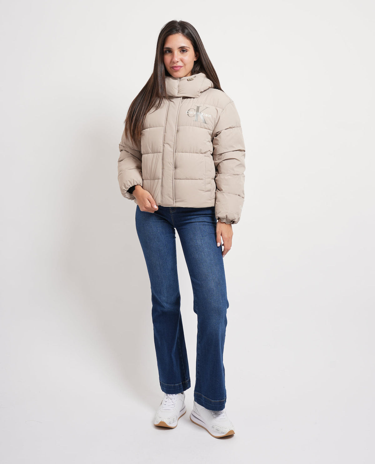 Giubbotto imbottito donna Calvin Klein con cappuccio 