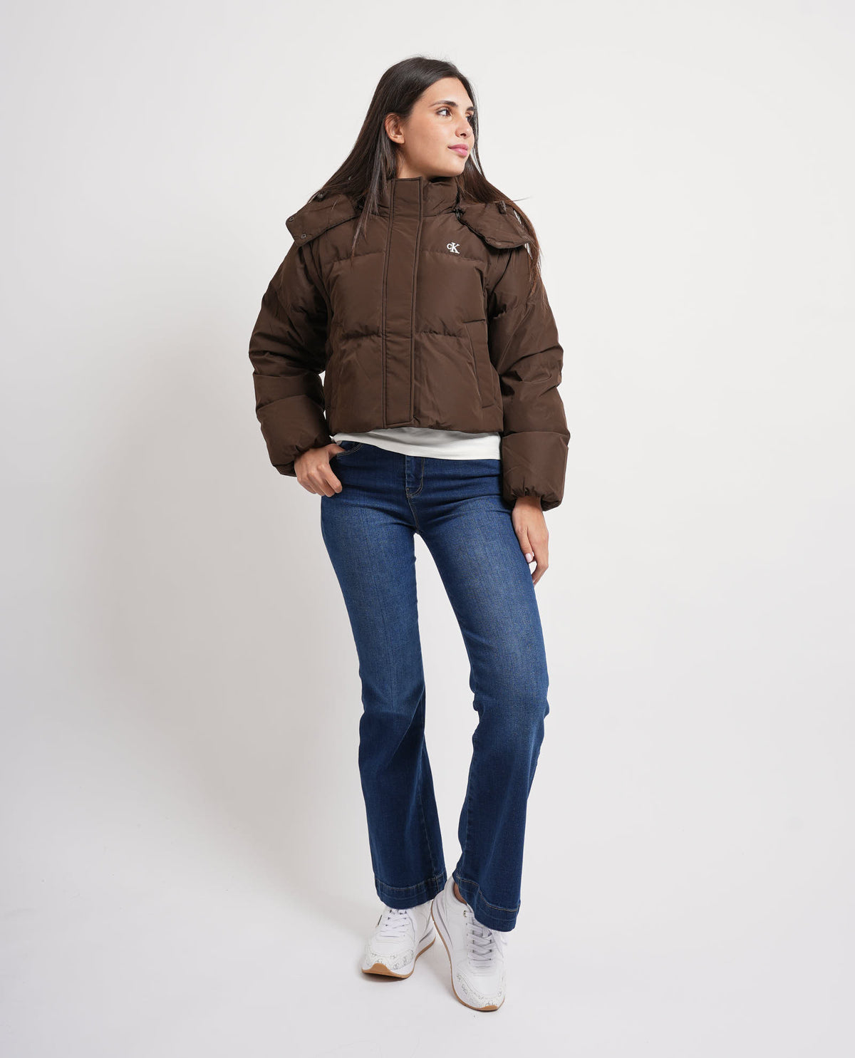 Piumino imbottito 2 in 1 double-face Calvin Klein donna 