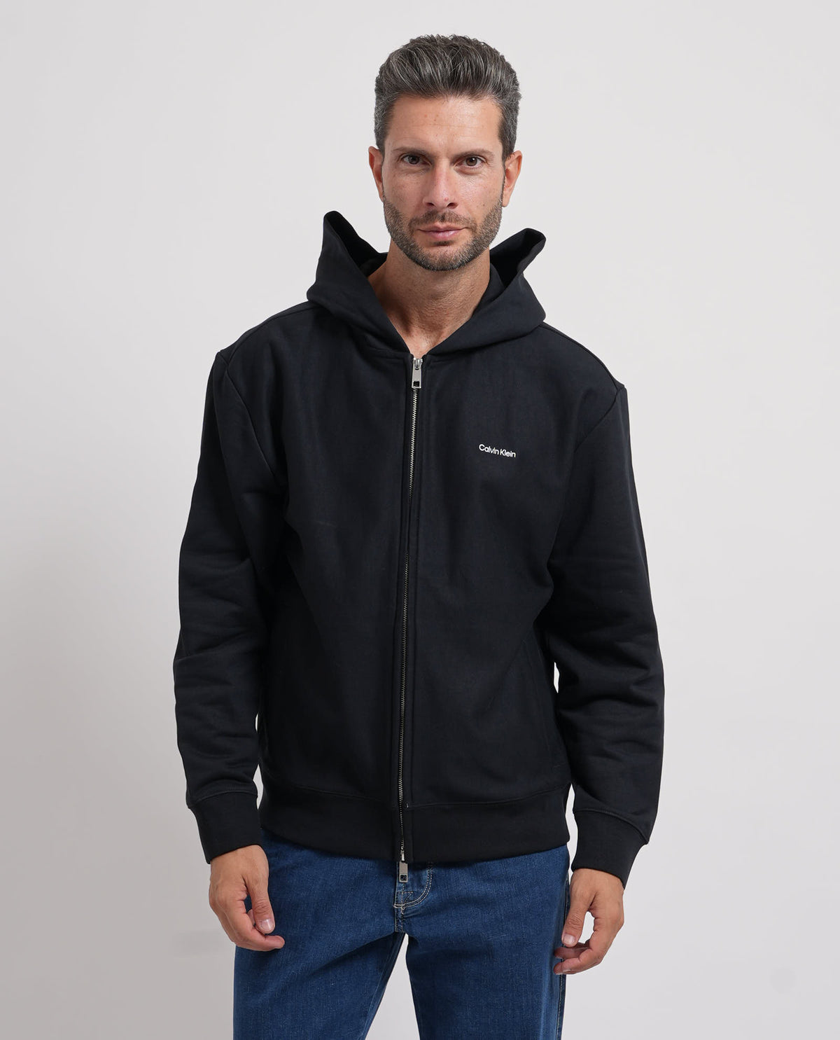 Felpa uomo Calvin Klein con cappuccio e logo 