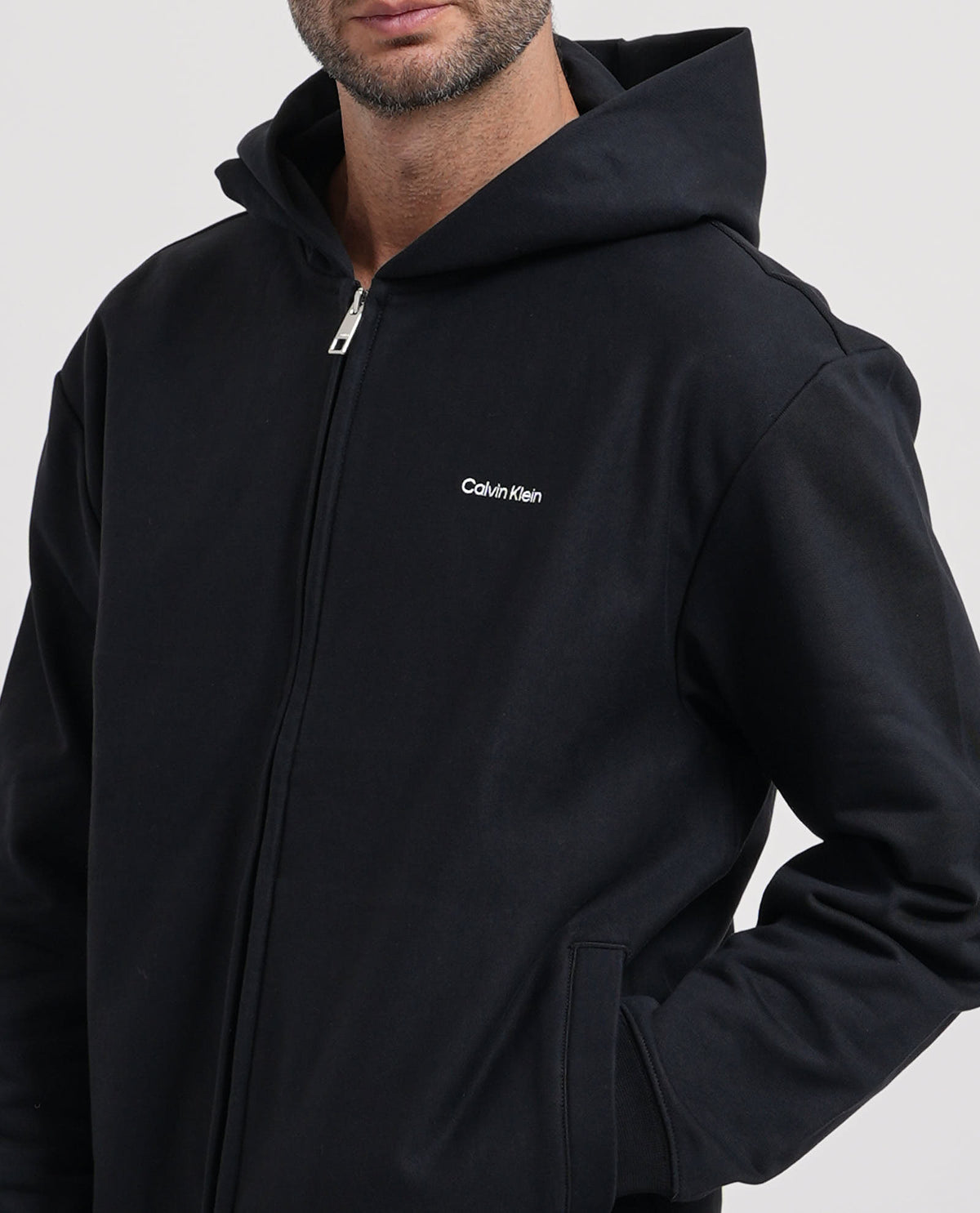 Felpa uomo Calvin Klein con cappuccio e logo 