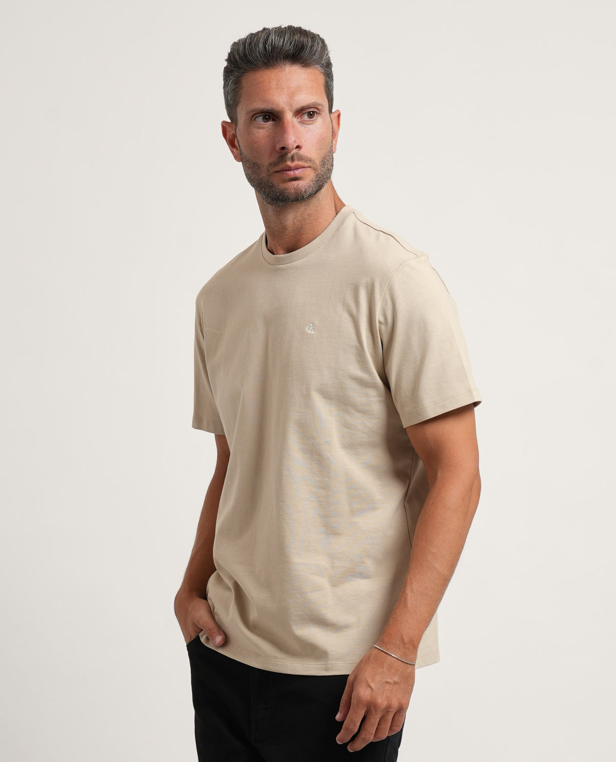 T-shirt uomo Calvin Klein in jersey di cotone 